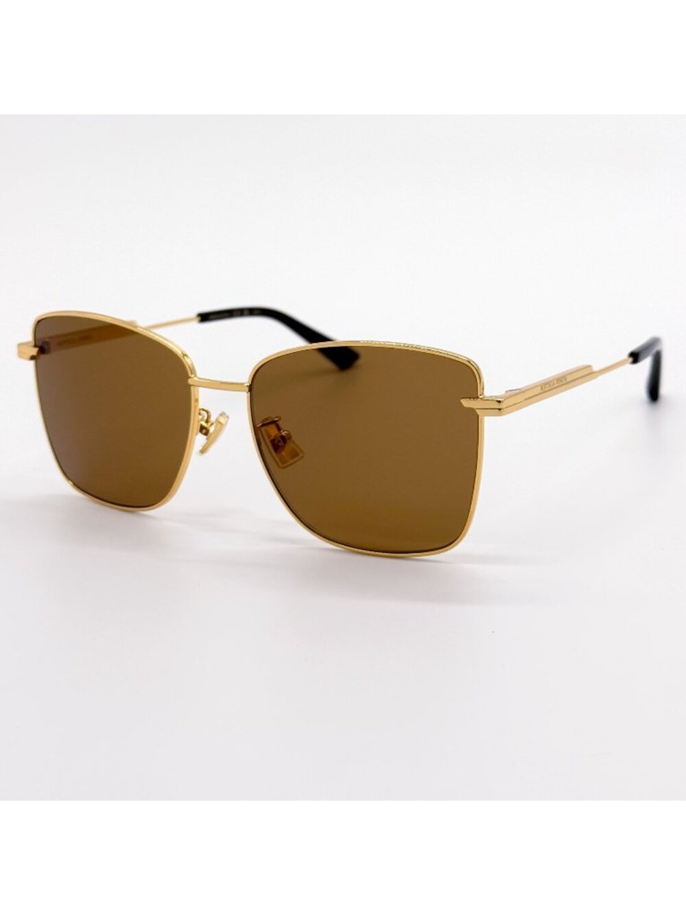 NEW BOTTEGA VENETA SUNGLASSES BV1237S 002 WOMEN GOLD EYEWEAR